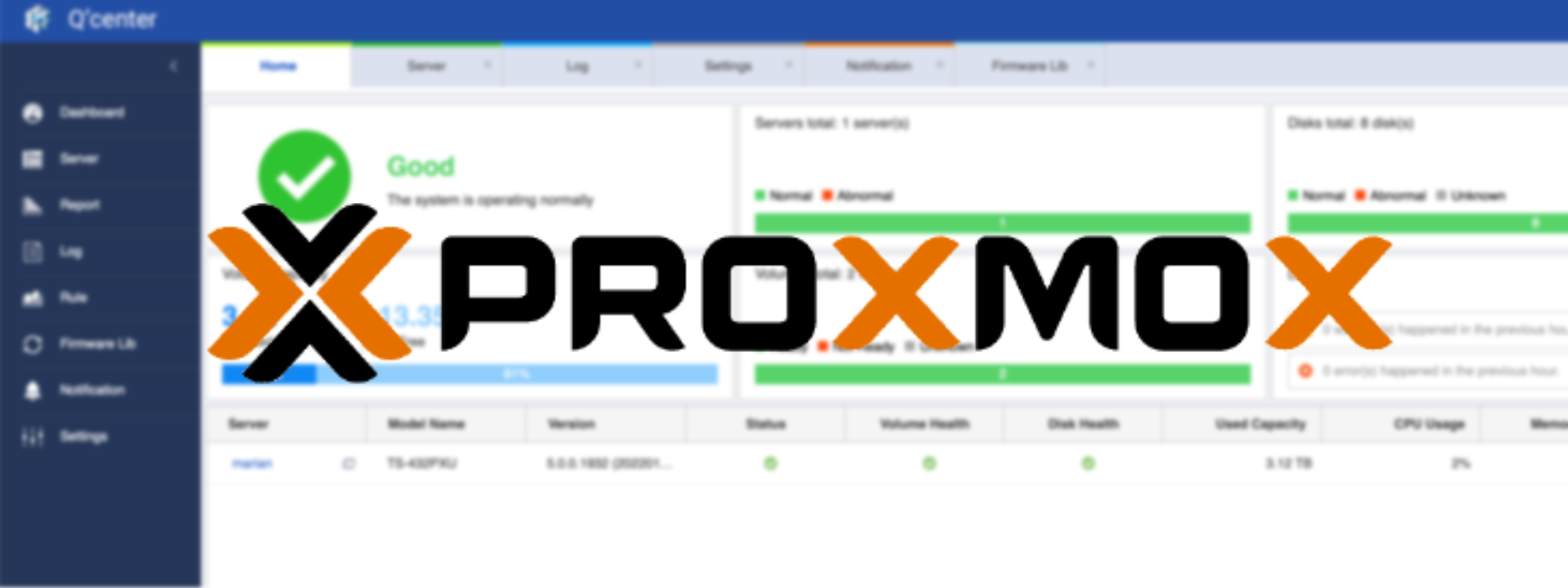 QNAP Q'Center + Proxmox PVE